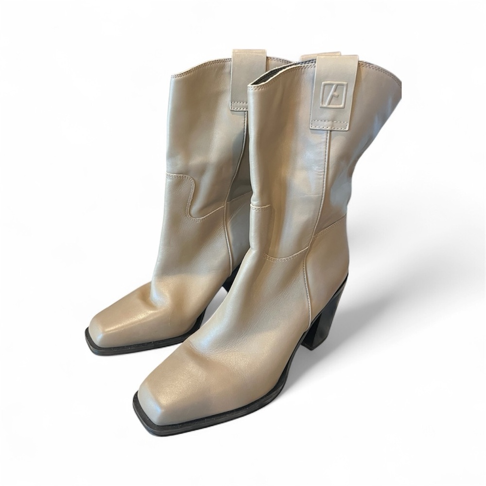 Franco Sarto Tan Heeled Boots- NWOT